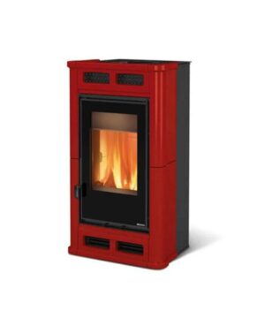 Stufa a legna La Nordica/Extraflame FLO' 8,3kw - Colore Bordeaux