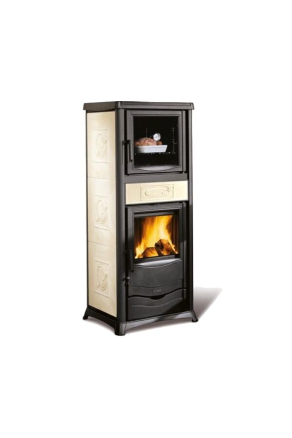 Stufa a Legna La Nordica/Extraflame ROSSELLA PLUS FORNO EVO 9,1kw - Disponibile in due differenti colori - immagine 2
