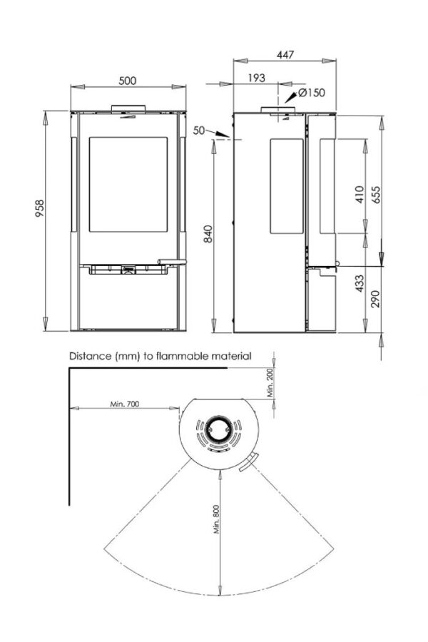 Stufa a legna Aduro 9 10,8kw - immagine 2